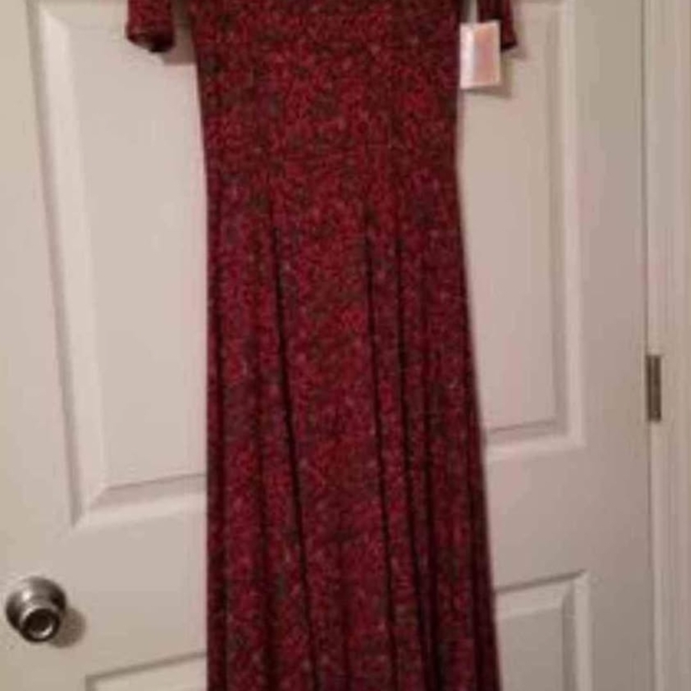 LuLaRoe Red Maxi Dress